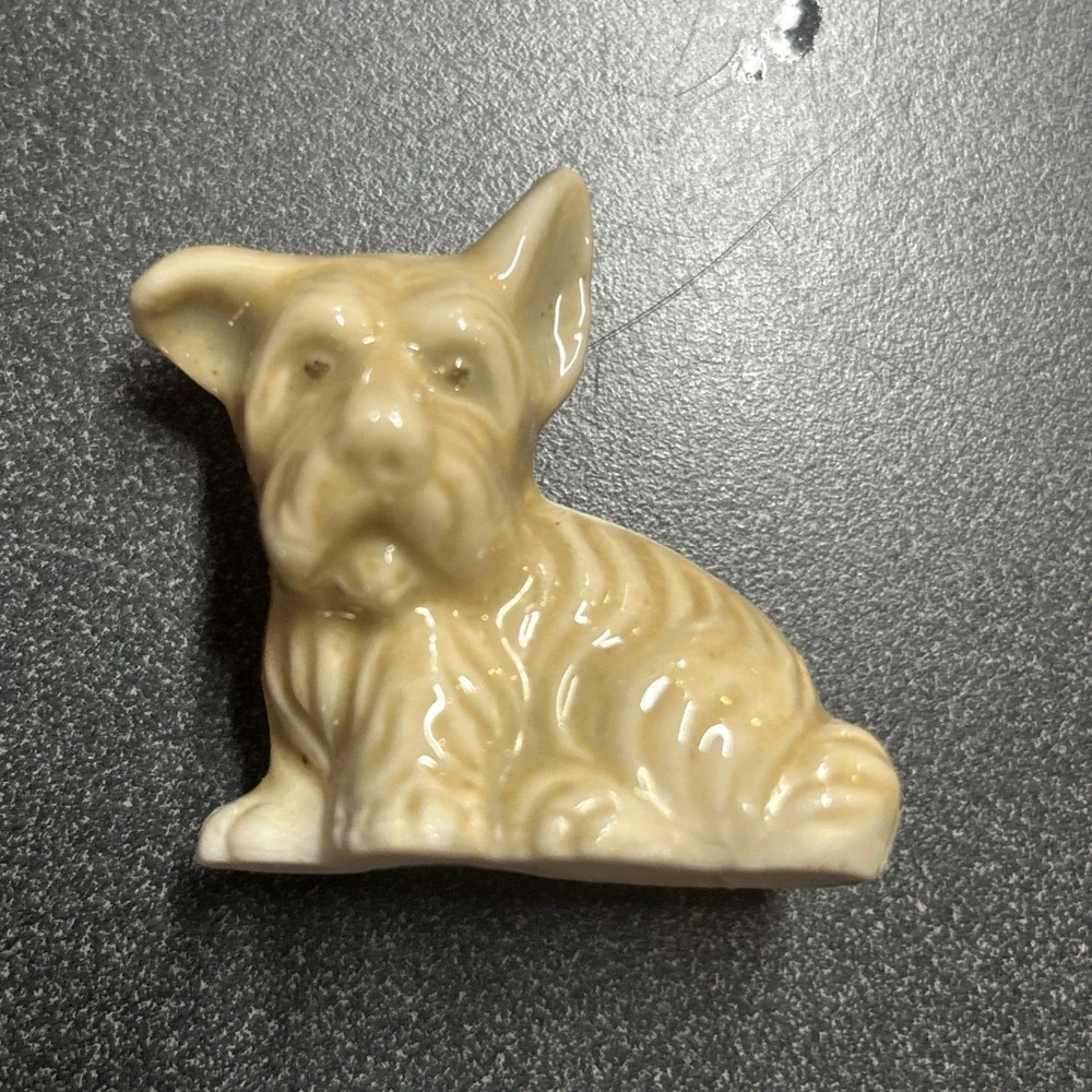 Vintage Small Sitting Scottie Dog Figurine Made in Japan